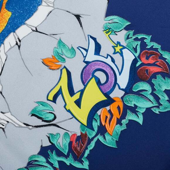 HERMES Blue Silk Scarf - Picture 5 of 10